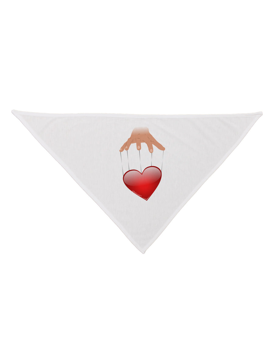 Heart on Puppet Strings Dog Bandana 26-Dog Bandana-TooLoud-White-One-Size-Fits-Most-Davson Sales