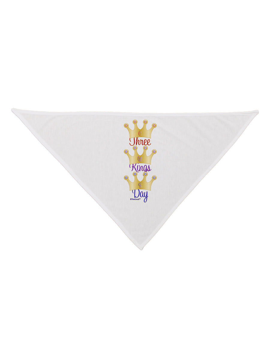 Three Kings Day - C M B Crowns Dog Bandana 26 by TooLoud-Dog Bandana-TooLoud-White-One-Size-Fits-Most-Davson Sales