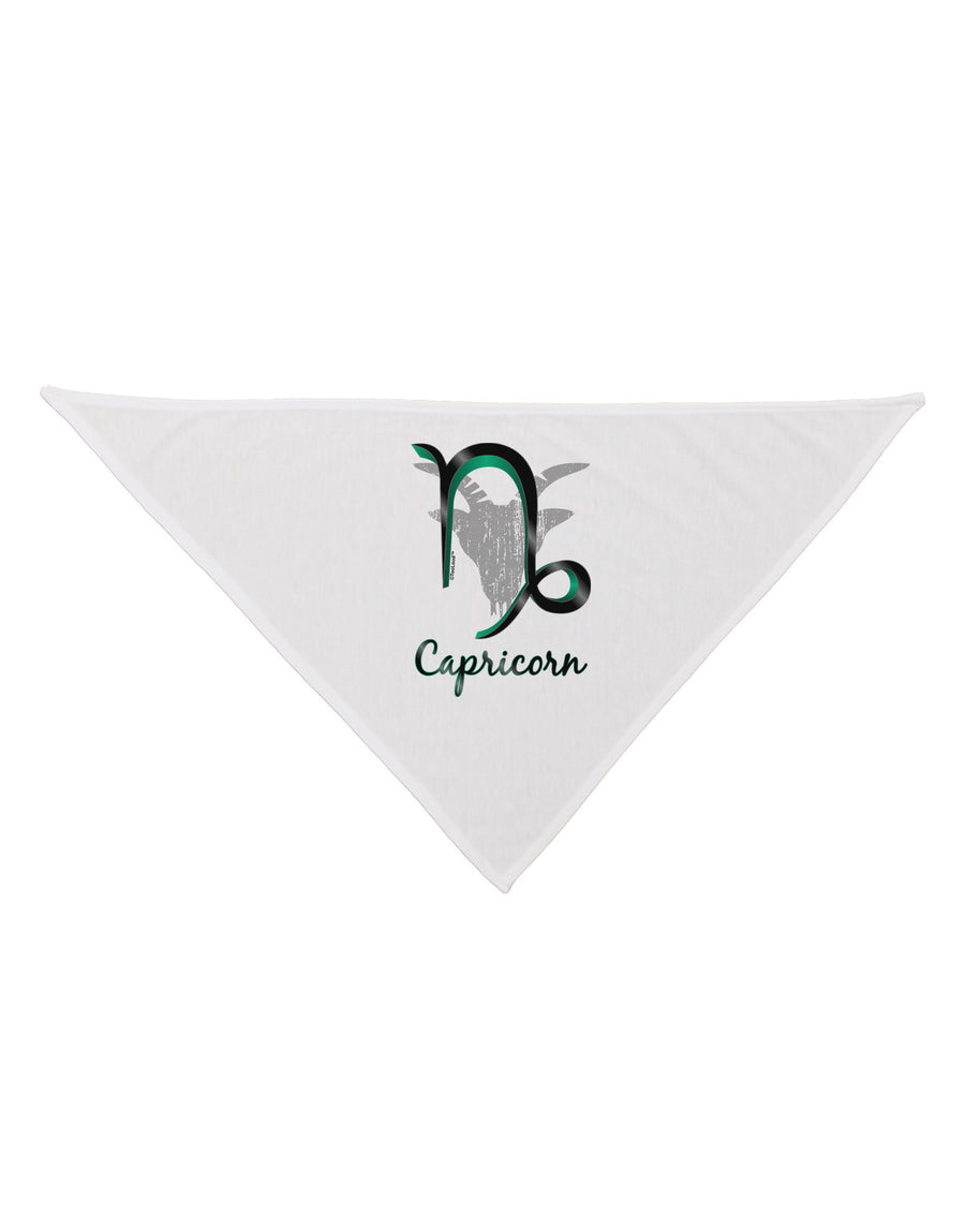 Capricorn Symbol Dog Bandana 26-Dog Bandana-TooLoud-White-One-Size-Fits-Most-Davson Sales