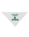 Real Girls Drink Green Beer Dog Bandana 26-Dog Bandana-TooLoud-White-One-Size-Fits-Most-Davson Sales