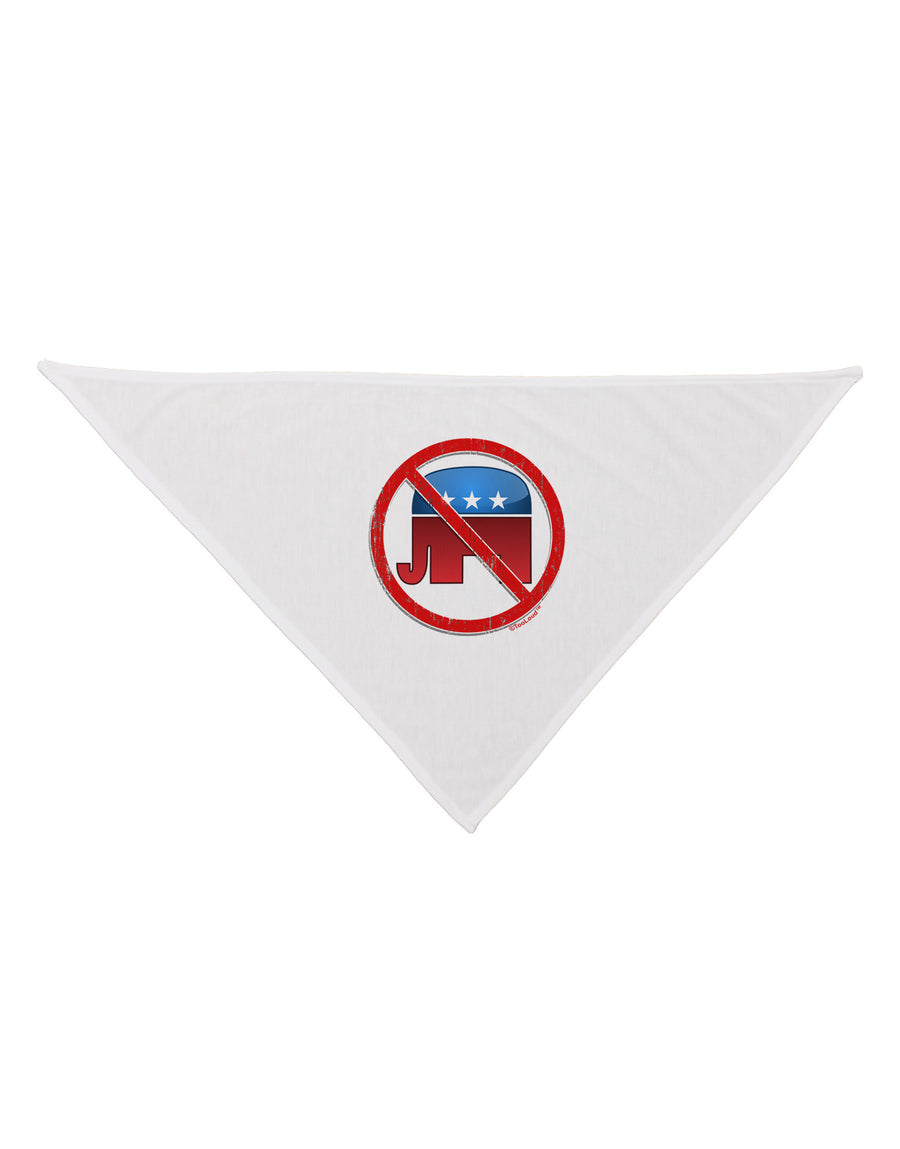 Distressed No Republicans Sign Dog Bandana 26-Dog Bandana-TooLoud-White-One-Size-Fits-Most-Davson Sales