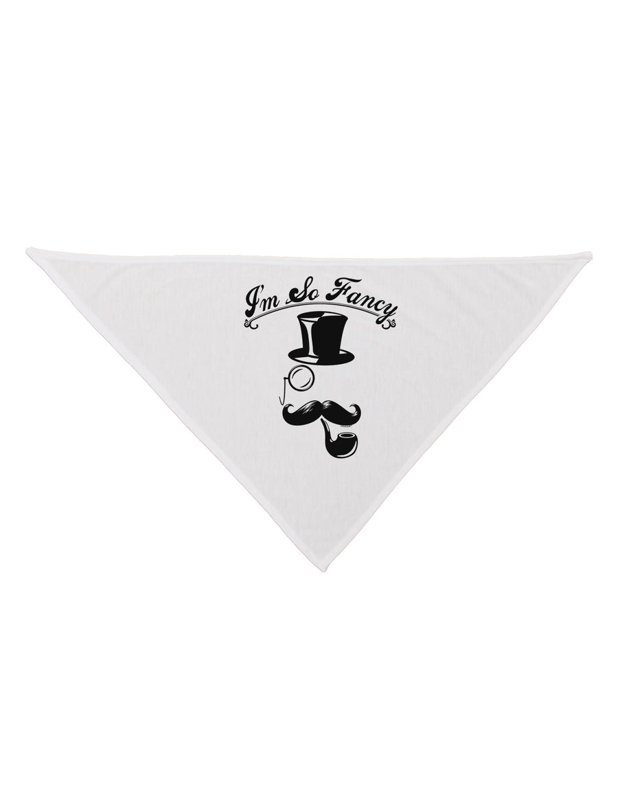 I'm So Fancy - Classy Mustache Dog Bandana 26-Dog Bandana-TooLoud-White-One-Size-Fits-Most-Davson Sales