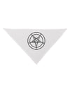 Sigil of Baphomet Dog Bandana 26&#x22; by-Dog Bandana-TooLoud-White-One-Size-Fits-Most-Davson Sales