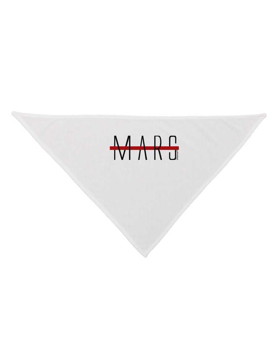 Planet Mars Text Only Dog Bandana 26-Dog Bandana-TooLoud-White-One-Size-Fits-Most-Davson Sales