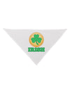 Shamrock Button - Irish Dog Bandana 26 by TooLoud-Dog Bandana-TooLoud-White-One-Size-Fits-Most-Davson Sales