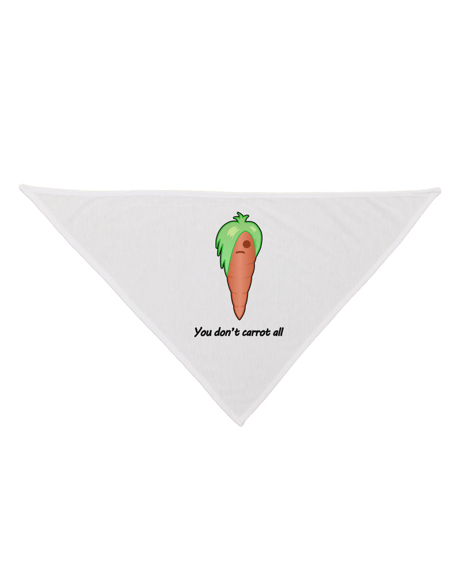 Carrot - You Don't Carrot All Dog Bandana 26-Dog Bandana-TooLoud-White-One-Size-Fits-Most-Davson Sales