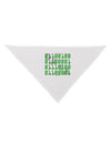 Binary Data Green Dog Bandana 26-Dog Bandana-TooLoud-White-One-Size-Fits-Most-Davson Sales