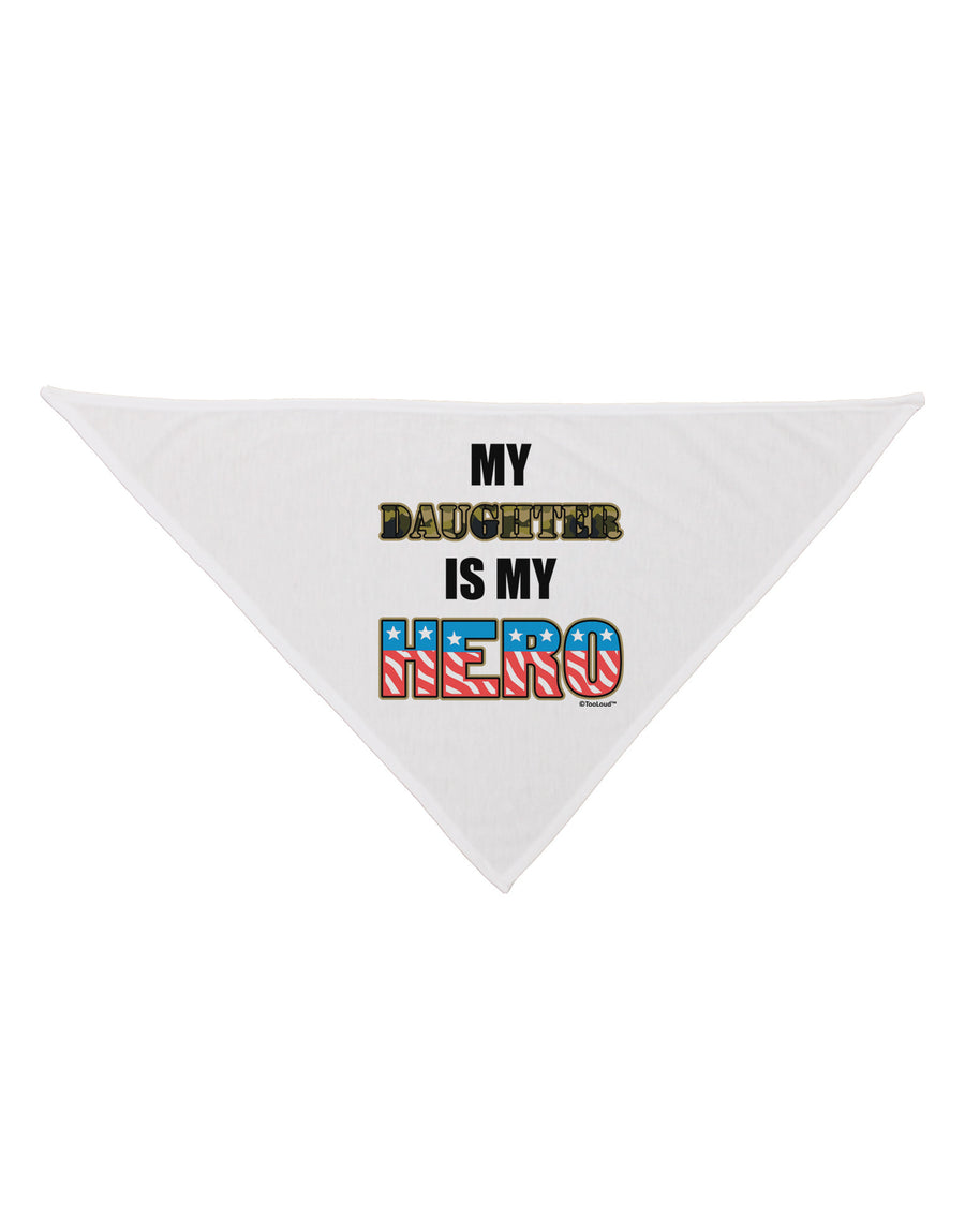 My Daughter is My Hero - Armed Forces Dog Bandana 26 by TooLoud-Dog Bandana-TooLoud-White-One-Size-Fits-Most-Davson Sales