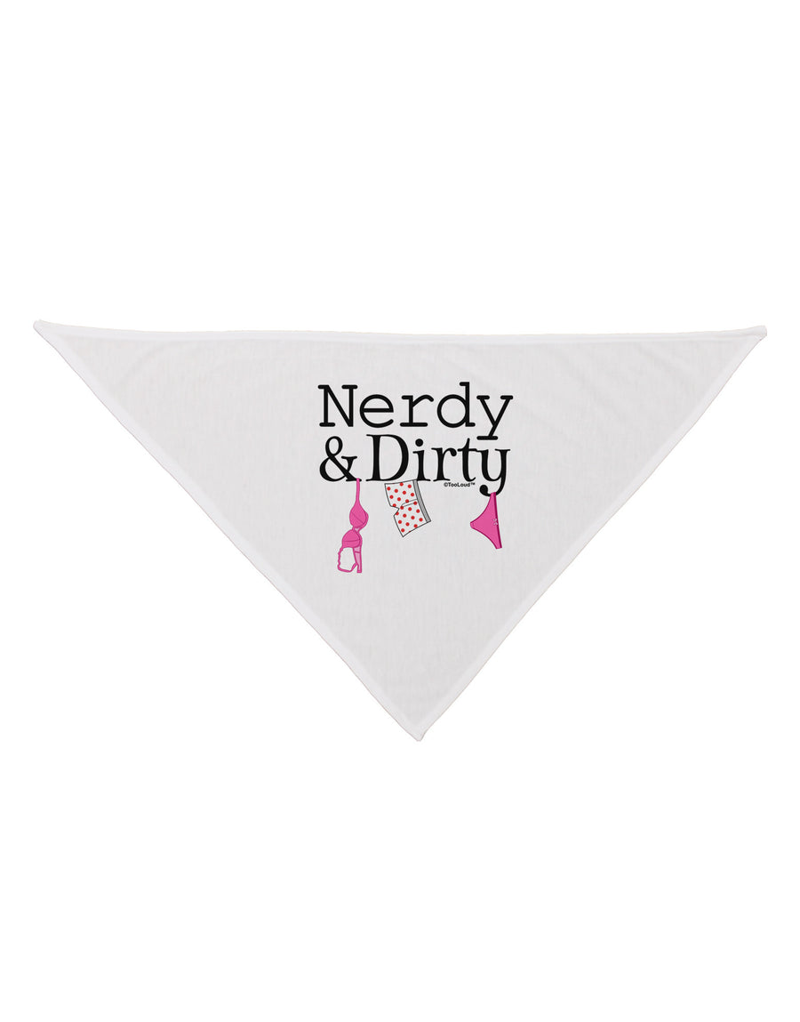 Nerdy and Dirty Dog Bandana 26-Dog Bandana-TooLoud-White-One-Size-Fits-Most-Davson Sales