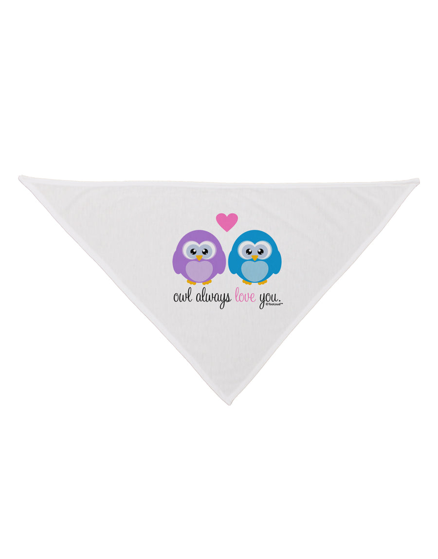 Owl Always Love You Dog Bandana 26 by TooLoud-Dog Bandana-TooLoud-White-One-Size-Fits-Most-Davson Sales