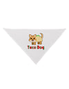 Cute Taco Dog Text Dog Bandana 26-Dog Bandana-TooLoud-White-One-Size-Fits-Most-Davson Sales