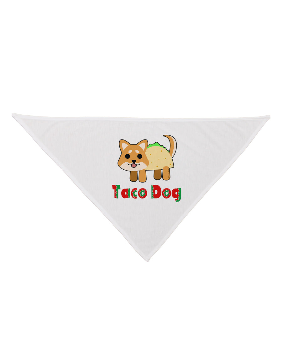 Cute Taco Dog Text Dog Bandana 26-Dog Bandana-TooLoud-White-One-Size-Fits-Most-Davson Sales