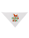 Sleigh Ride Color Dog Bandana 26-Dog Bandana-TooLoud-White-One-Size-Fits-Most-Davson Sales