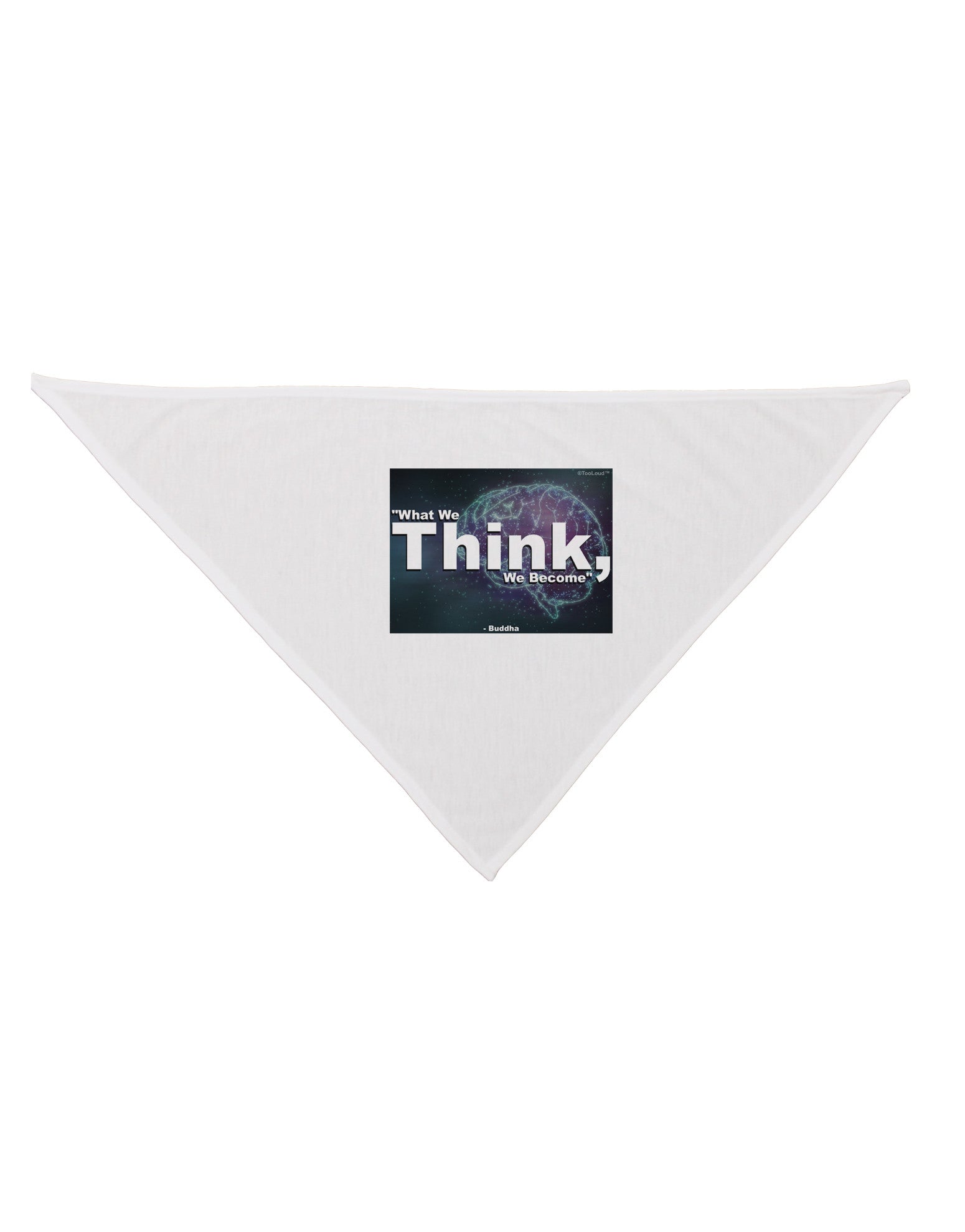 TooLoud What We Think Buddha Dog Bandana 26-Dog Bandana-TooLoud-White-One-Size-Fits-Most-Davson Sales