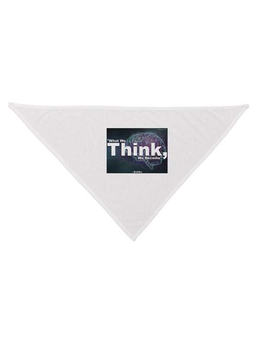 TooLoud What We Think Buddha Dog Bandana 26-Dog Bandana-TooLoud-White-One-Size-Fits-Most-Davson Sales