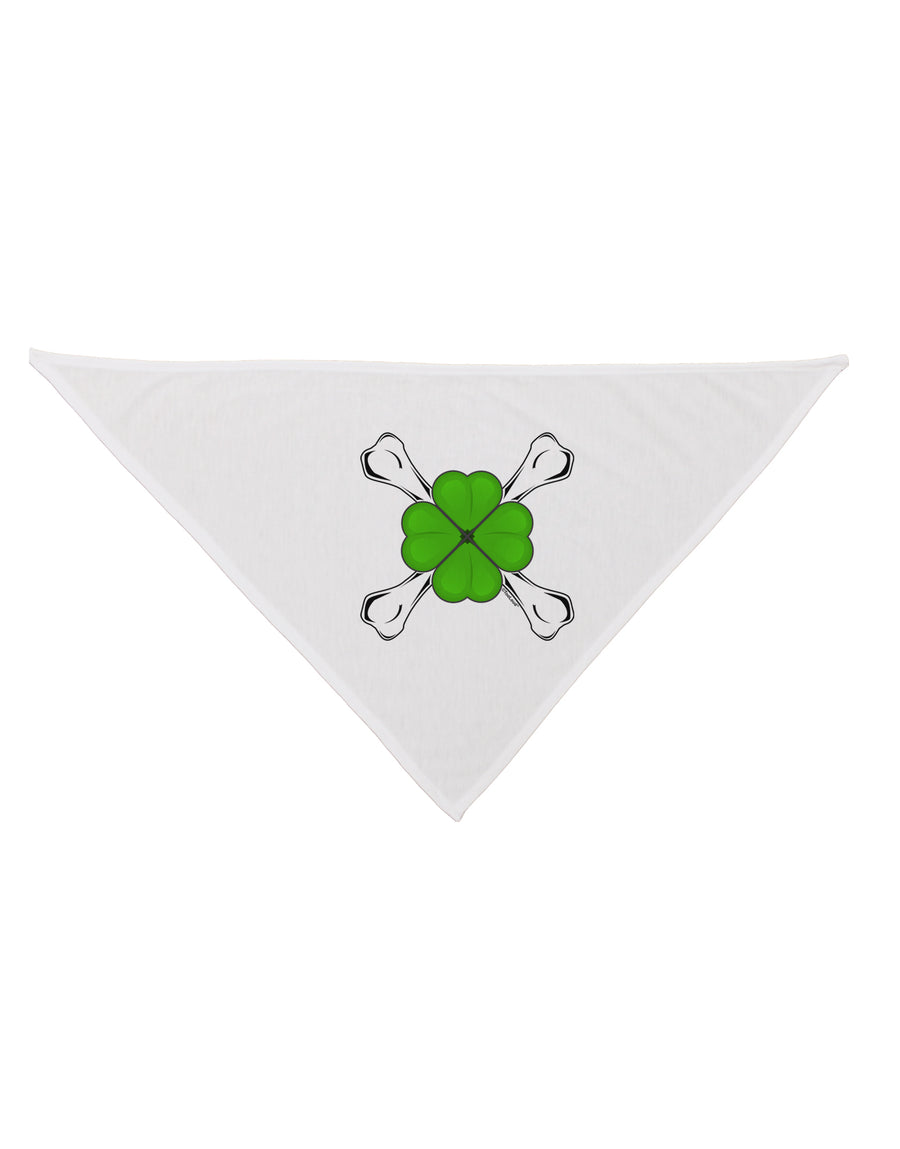 Clover and Crossbones Dog Bandana 26 by TooLoud-TooLoud-White-One-Size-Fits-Most-Davson Sales