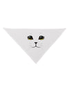 TooLoud Yellow Amber-Eyed Cute Cat Face Dog Bandana 26-Dog Bandana-TooLoud-White-One-Size-Fits-Most-Davson Sales