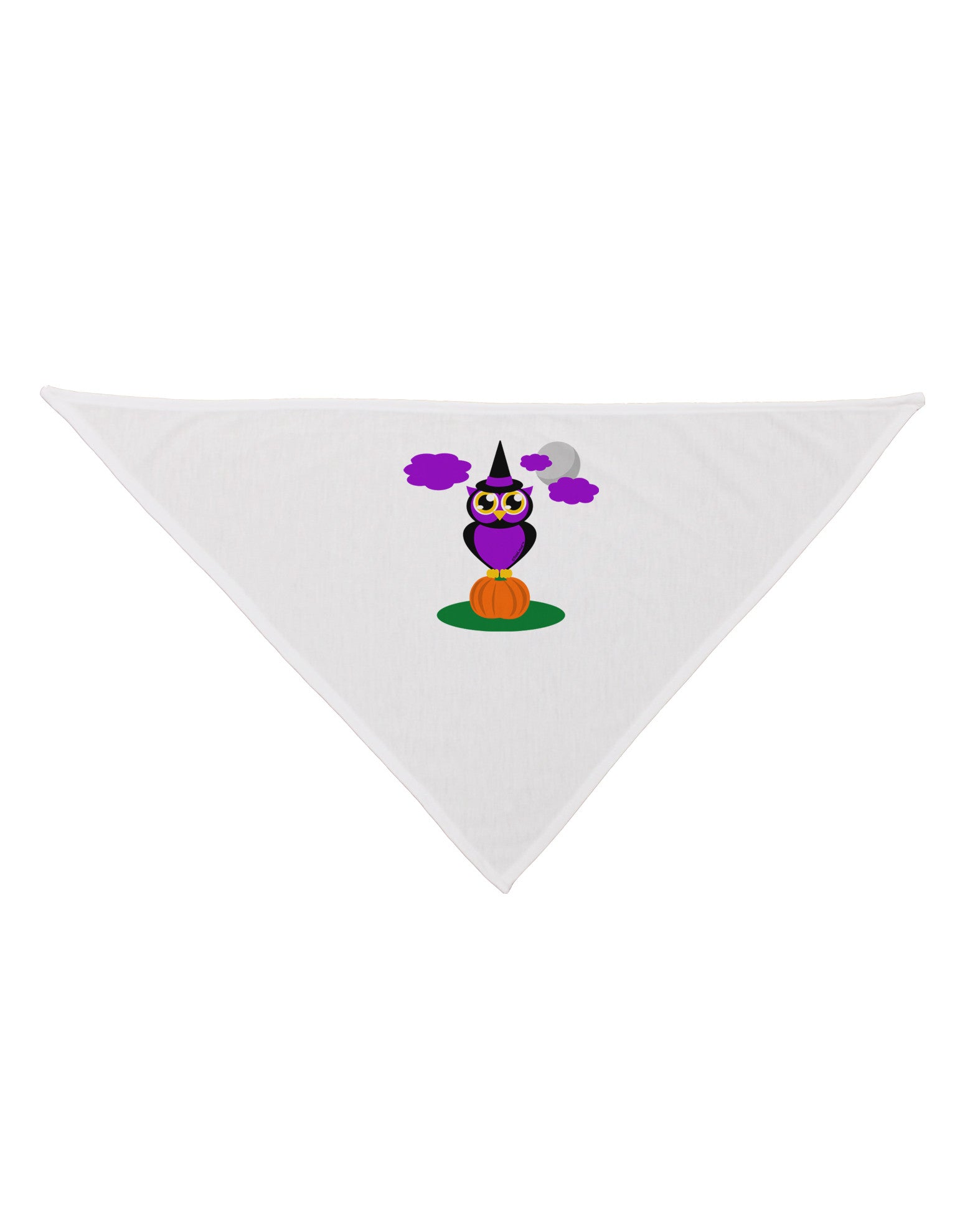 Owl Purple Dog Bandana 26-Dog Bandana-TooLoud-White-One-Size-Fits-Most-Davson Sales