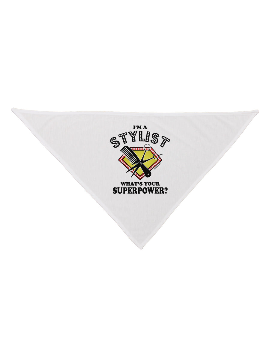 Stylist - Superpower Dog Bandana 26-Dog Bandana-TooLoud-White-One-Size-Fits-Most-Davson Sales