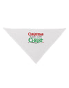 Begins With Christ Text Dog Bandana 26-Dog Bandana-TooLoud-White-One-Size-Fits-Most-Davson Sales