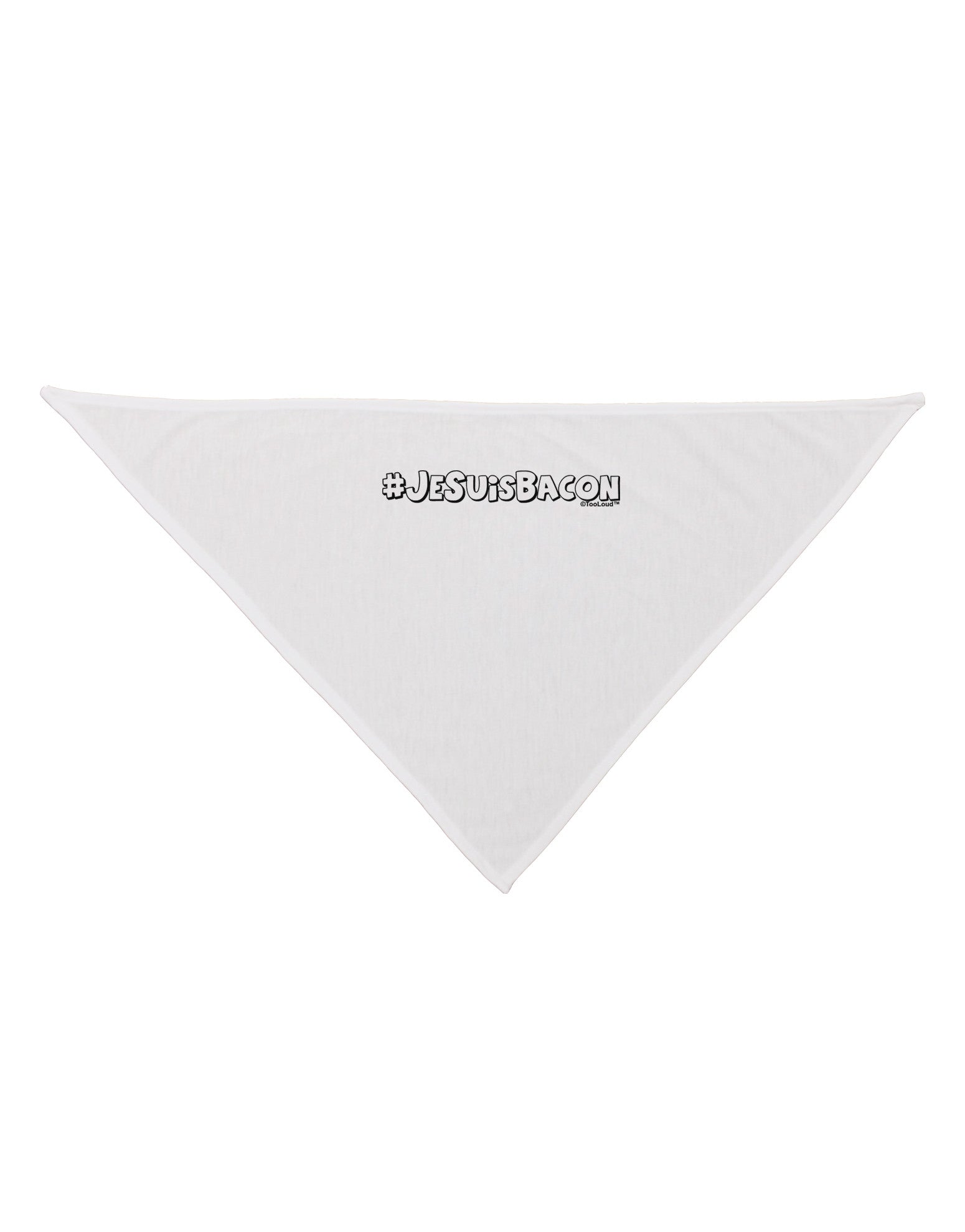 Hashtag JeSuisBacon Deco Dog Bandana 26-Dog Bandana-TooLoud-White-One-Size-Fits-Most-Davson Sales