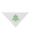 Deck the Halls Lyrics Christmas Tree Dog Bandana 26-Dog Bandana-TooLoud-White-One-Size-Fits-Most-Davson Sales