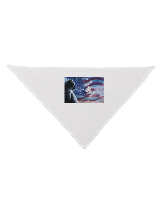 All American Cat Dog Bandana 26 by TooLoud-Dog Bandana-TooLoud-White-One-Size-Fits-Most-Davson Sales
