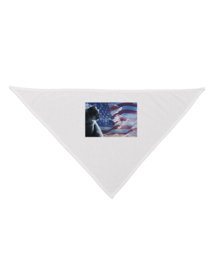 All American Cat Dog Bandana 26 by TooLoud-Dog Bandana-TooLoud-White-One-Size-Fits-Most-Davson Sales