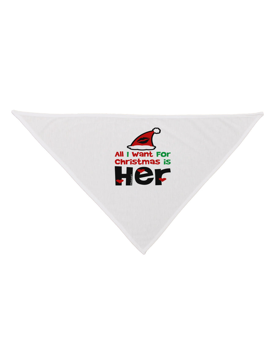 All I Want is Her Matching His & Hers Dog Bandana 26-Dog Bandana-TooLoud-White-One-Size-Fits-Most-Davson Sales