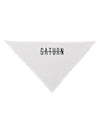 Planet Saturn Text Only Dog Bandana 26-Dog Bandana-TooLoud-White-One-Size-Fits-Most-Davson Sales