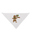 Oh Snap Gingerbread Man Christmas Dog Bandana 26-Dog Bandana-TooLoud-White-One-Size-Fits-Most-Davson Sales