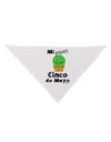 Mi Primer Cinco de Mayo - Cute Cactus Design Dog Bandana 26 by TooLoud-Dog Bandana-TooLoud-White-One-Size-Fits-Most-Davson Sales