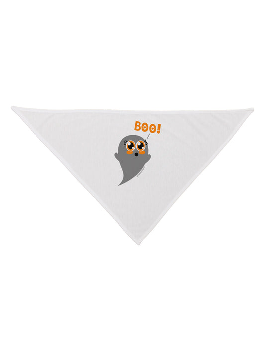 Cute Boo Ghost Dog Bandana 26-Dog Bandana-TooLoud-White-One-Size-Fits-Most-Davson Sales