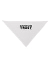 In Science We Trust Text Dog Bandana 26"-Dog Bandana-TooLoud-White-One-Size-Fits-Most-Davson Sales