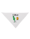 I Like Irish Rooster Silhouette Dog Bandana 26 by TooLoud-Dog Bandana-TooLoud-White-One-Size-Fits-Most-Davson Sales