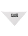 Warrior Princess Black and White Dog Bandana 26-Dog Bandana-TooLoud-White-One-Size-Fits-Most-Davson Sales