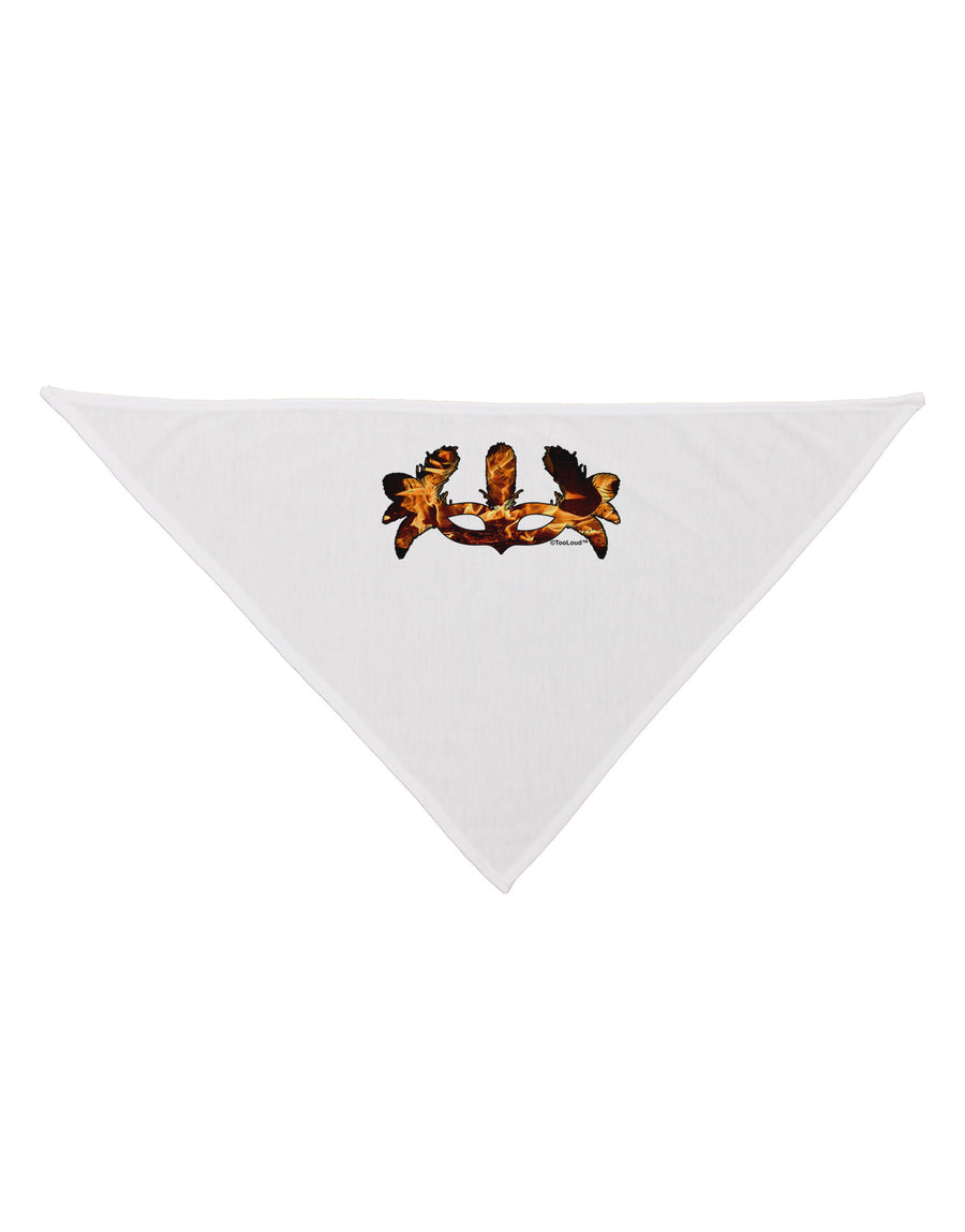 Fire Masquerade Mask Dog Bandana 26 by TooLoud-Dog Bandana-TooLoud-White-One-Size-Fits-Most-Davson Sales