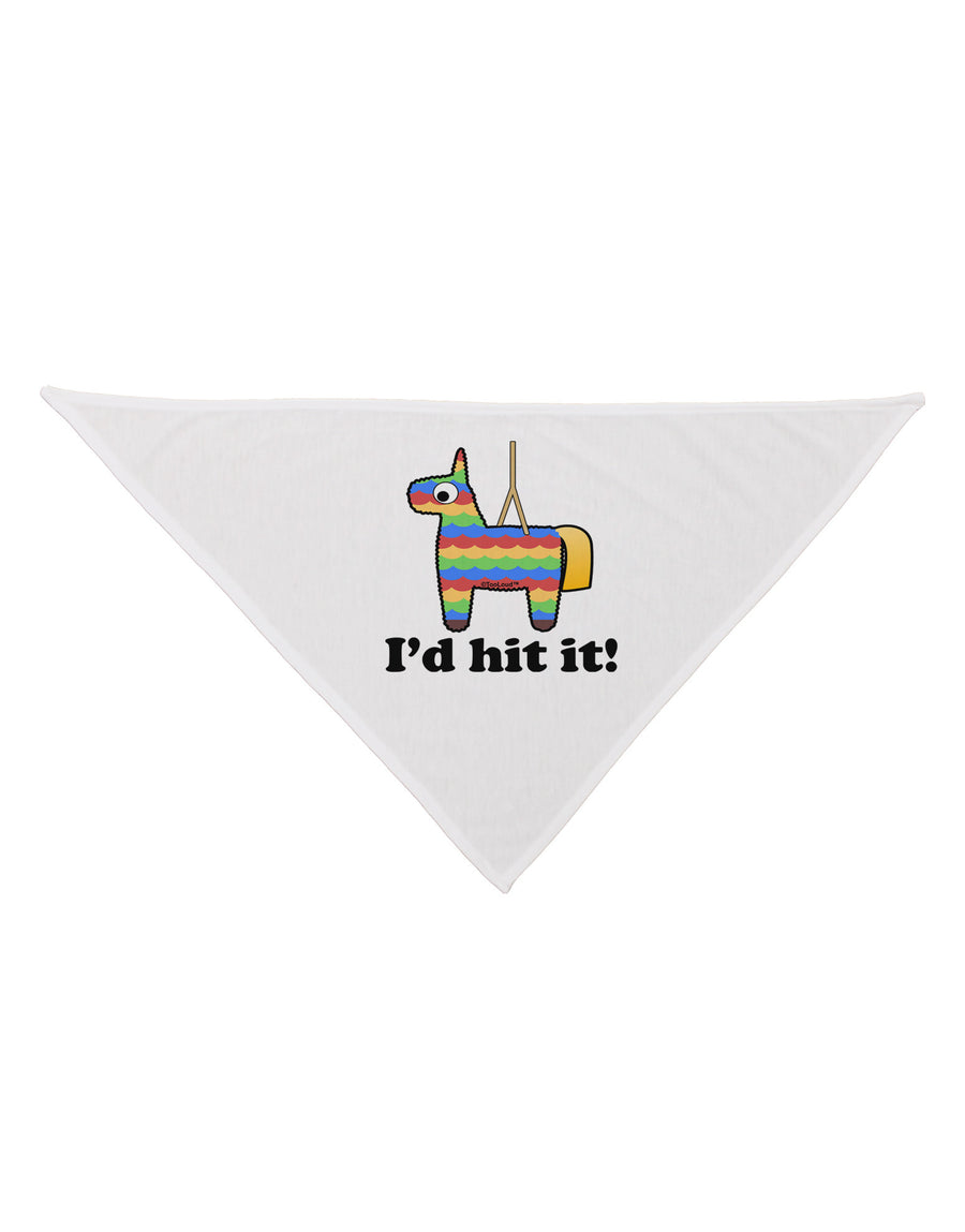 I'd Hit it - Funny Pinata Design Dog Bandana 26"-Dog Bandana-TooLoud-White-One-Size-Fits-Most-Davson Sales