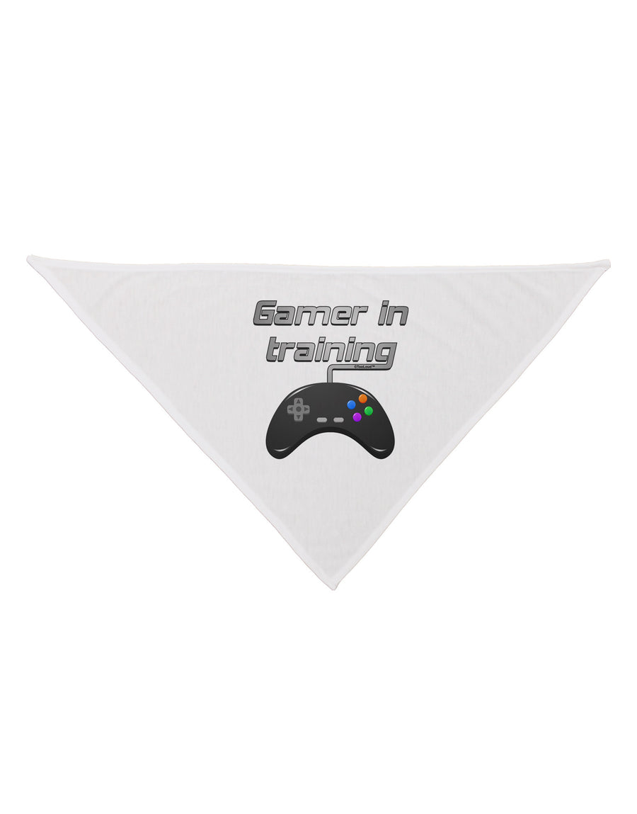 Gamer In Training Color Dog Bandana 26-Dog Bandana-TooLoud-White-One-Size-Fits-Most-Davson Sales