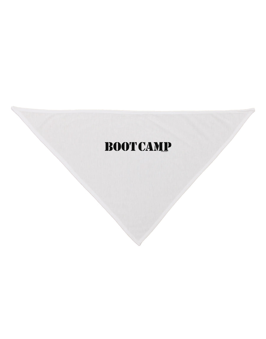 Bootcamp Military Text Dog Bandana 26-Dog Bandana-TooLoud-White-One-Size-Fits-Most-Davson Sales