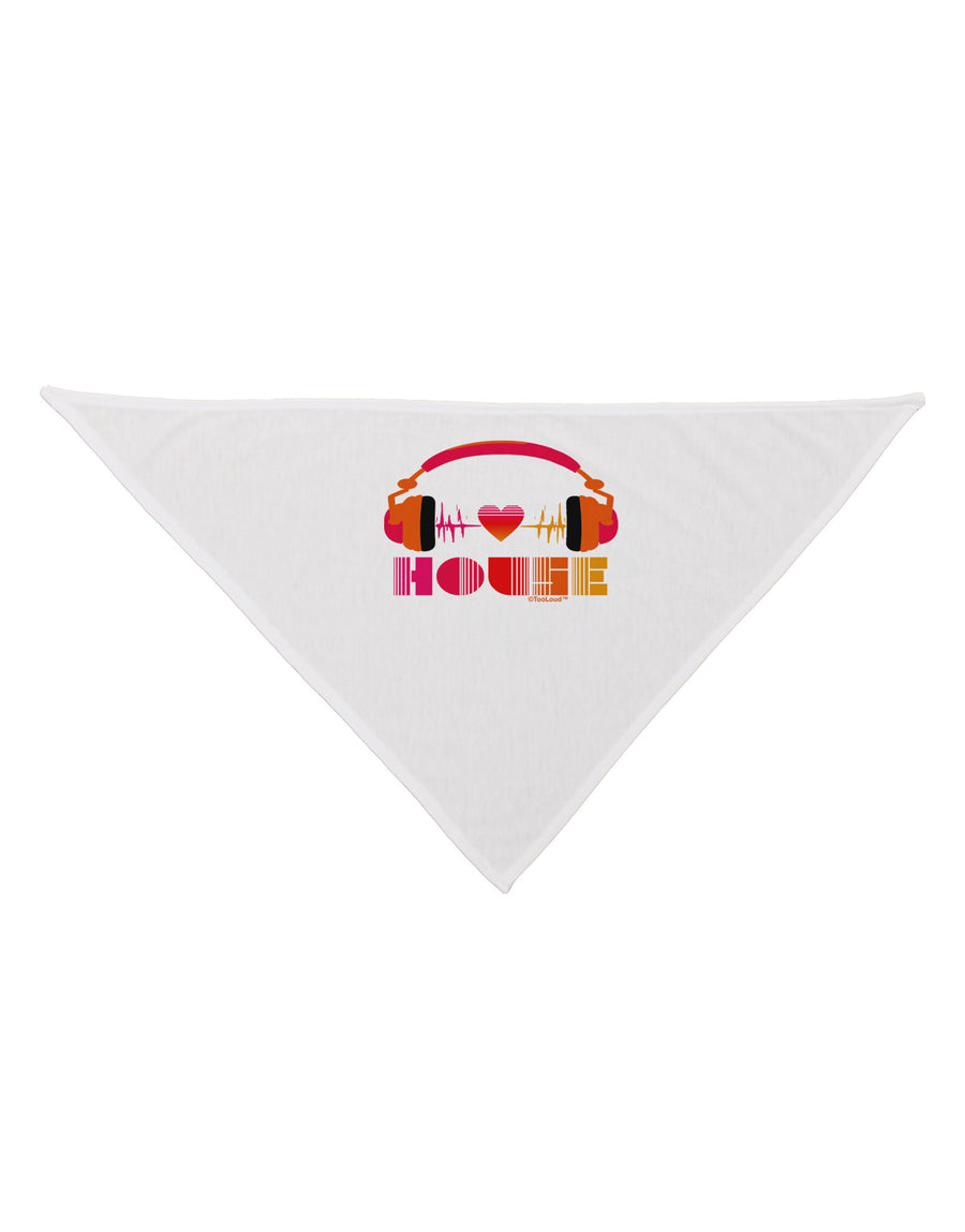 Heart House Dog Bandana 26-Dog Bandana-TooLoud-White-One-Size-Fits-Most-Davson Sales