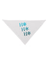 Ho Ho Ho Snowflakes Dog Bandana 26-Dog Bandana-TooLoud-White-One-Size-Fits-Most-Davson Sales