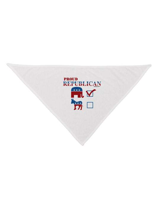 Proud Republican Checkmark Dog Bandana 26-Dog Bandana-TooLoud-White-One-Size-Fits-Most-Davson Sales