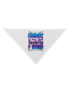 Friday - 2nd Favorite F Word Dog Bandana 26-Dog Bandana-TooLoud-White-One-Size-Fits-Most-Davson Sales