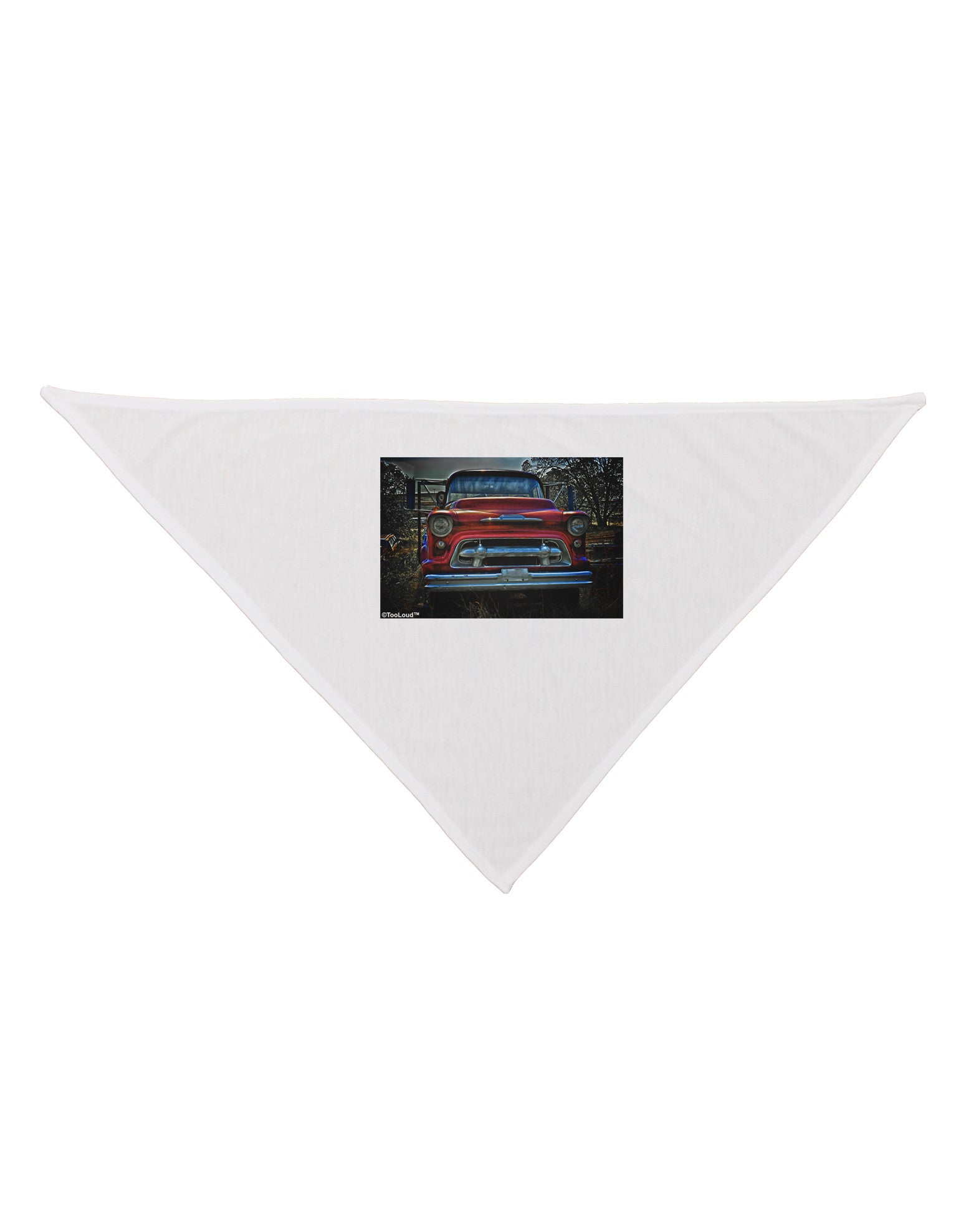 TooLoud Vintage Truck Dog Bandana 26-Dog Bandana-TooLoud-White-One-Size-Fits-Most-Davson Sales