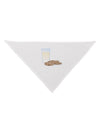 Milk and Cookies Design Dog Bandana 26-Dog Bandana-TooLoud-White-One-Size-Fits-Most-Davson Sales