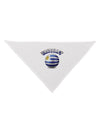 Soccer Ball Flag - Uruguay Dog Bandana 26-Dog Bandana-TooLoud-White-One-Size-Fits-Most-Davson Sales