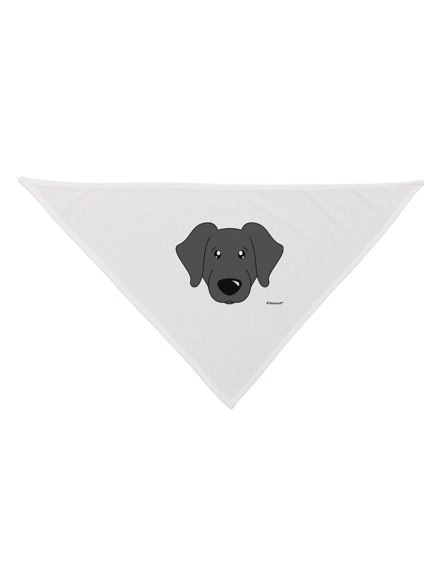 Cute Black Labrador Retriever Dog Dog Bandana 26 by TooLoud-Dog Bandana-TooLoud-White-One-Size-Fits-Most-Davson Sales