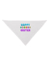 Happy Easter Decorated Eggs Dog Bandana 26-Dog Bandana-TooLoud-White-One-Size-Fits-Most-Davson Sales