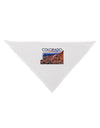 Colorado Mtn Sunset Cutout Dog Bandana 26-Dog Bandana-TooLoud-White-One-Size-Fits-Most-Davson Sales